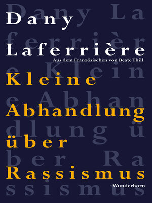 cover image of Kleine Abhandlung über Rassismus